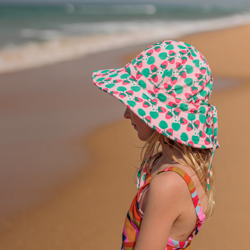 Acorn Swim Hat - Strawberry