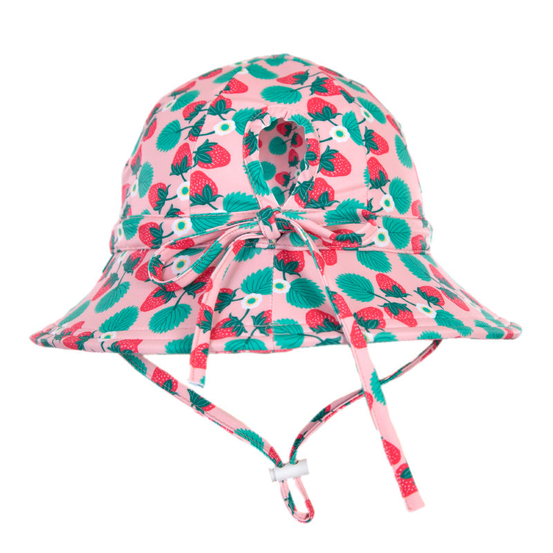 Acorn Swim Hat - Strawberry