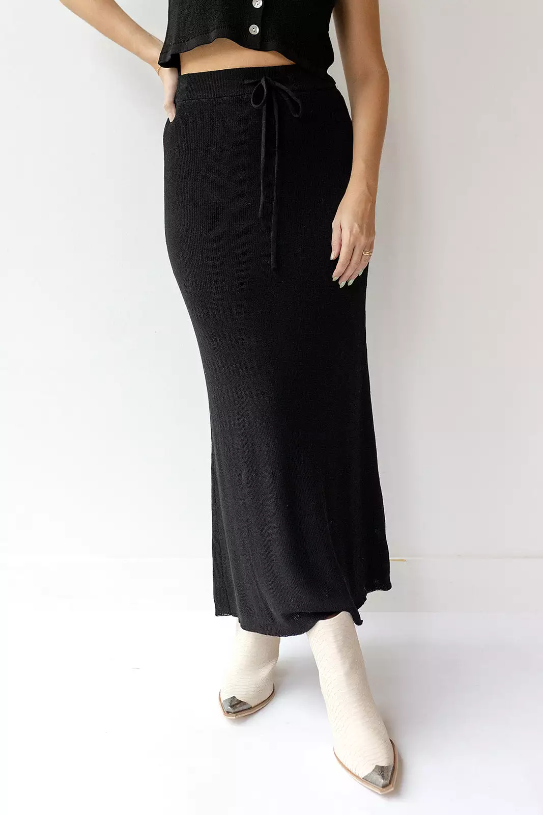 arlette knitted maxi skirt