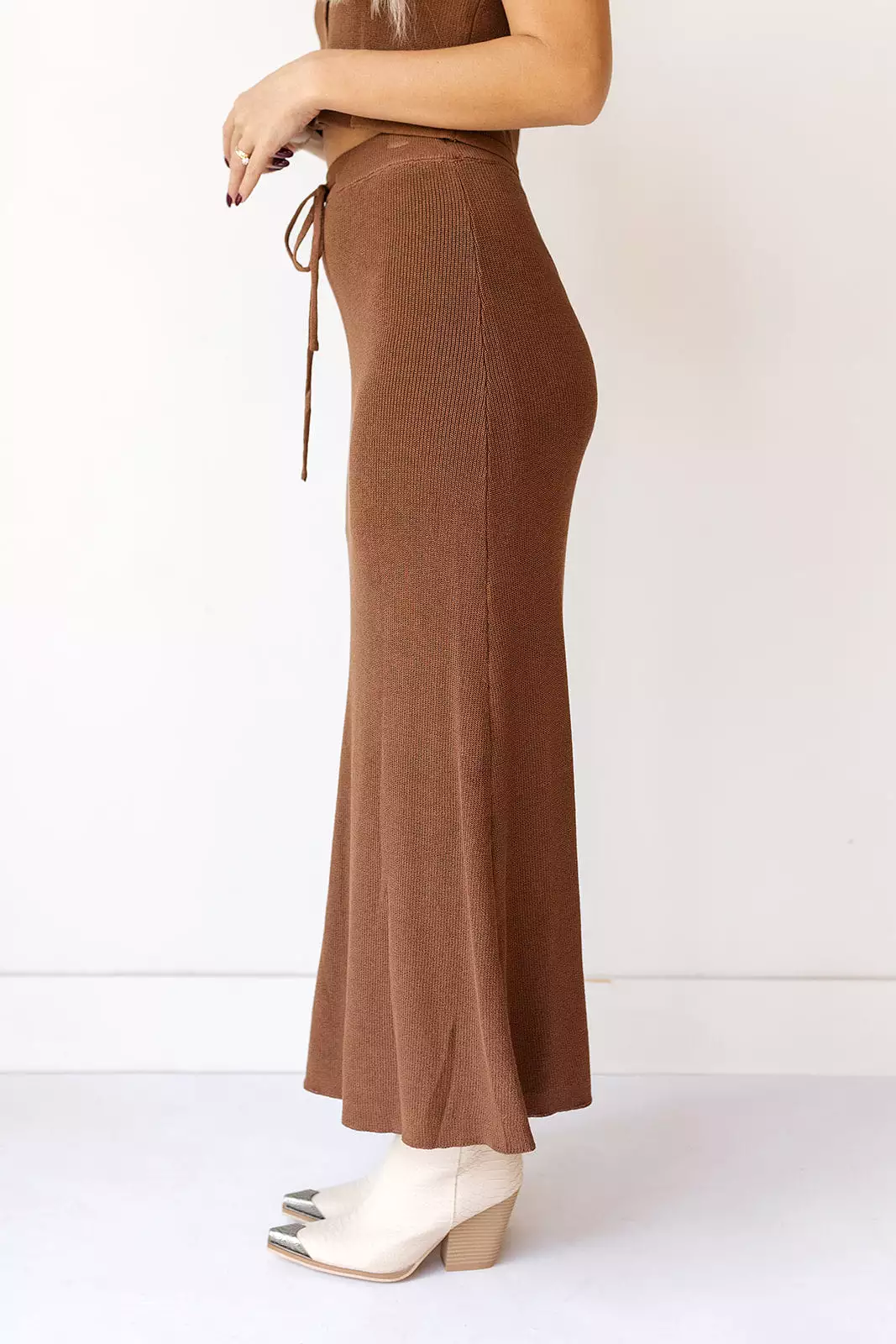 arlette knitted maxi skirt