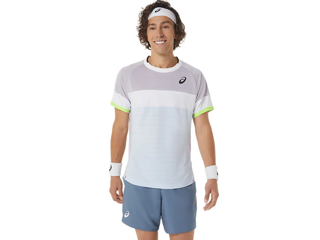 Asics T-Shirt Match SS Top Heren Paars