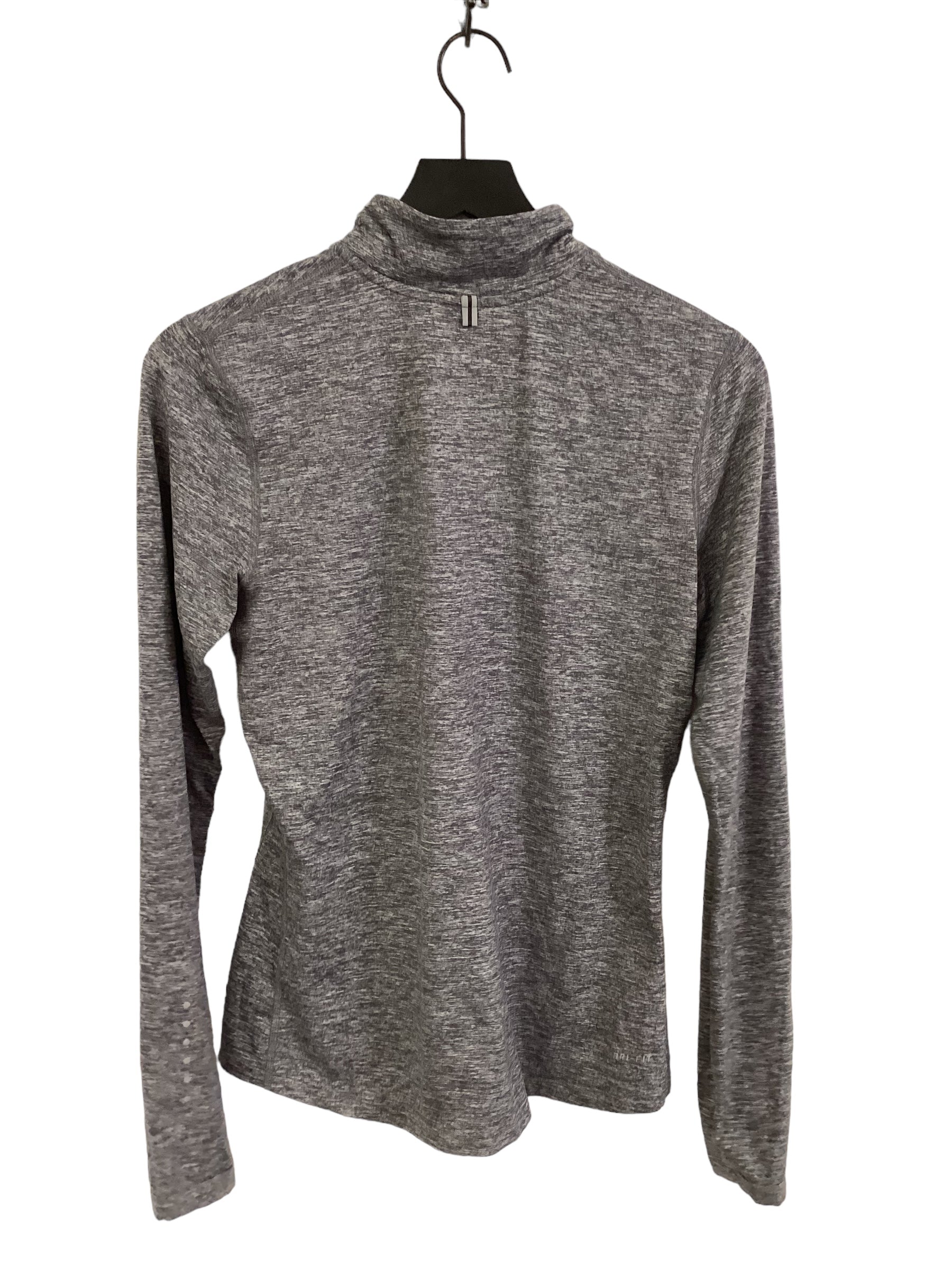 Athletic Top Long Sleeve Collar By Nike Apparel  Size: S