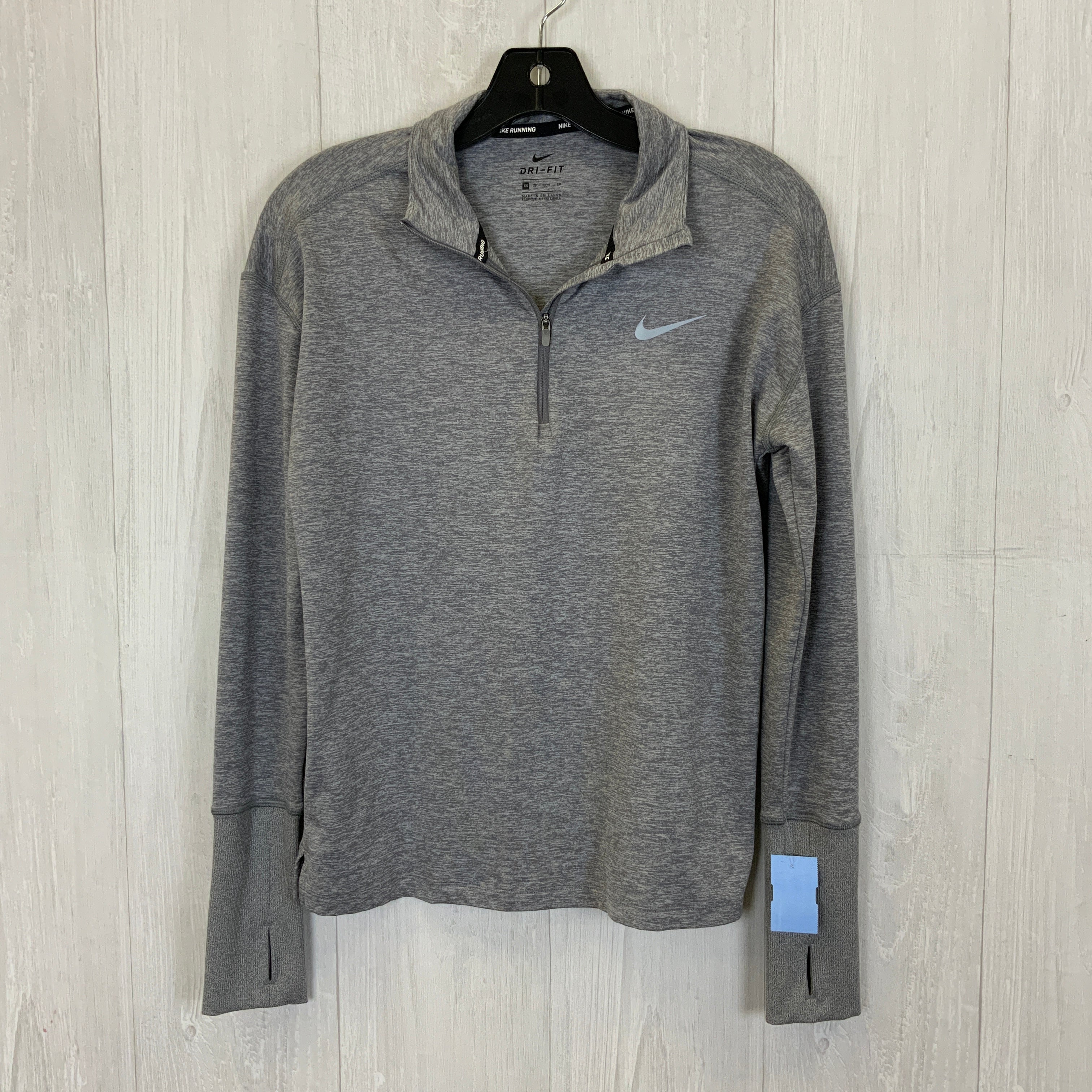 Athletic Top Long Sleeve Collar By Nike Apparel  Size: Xs