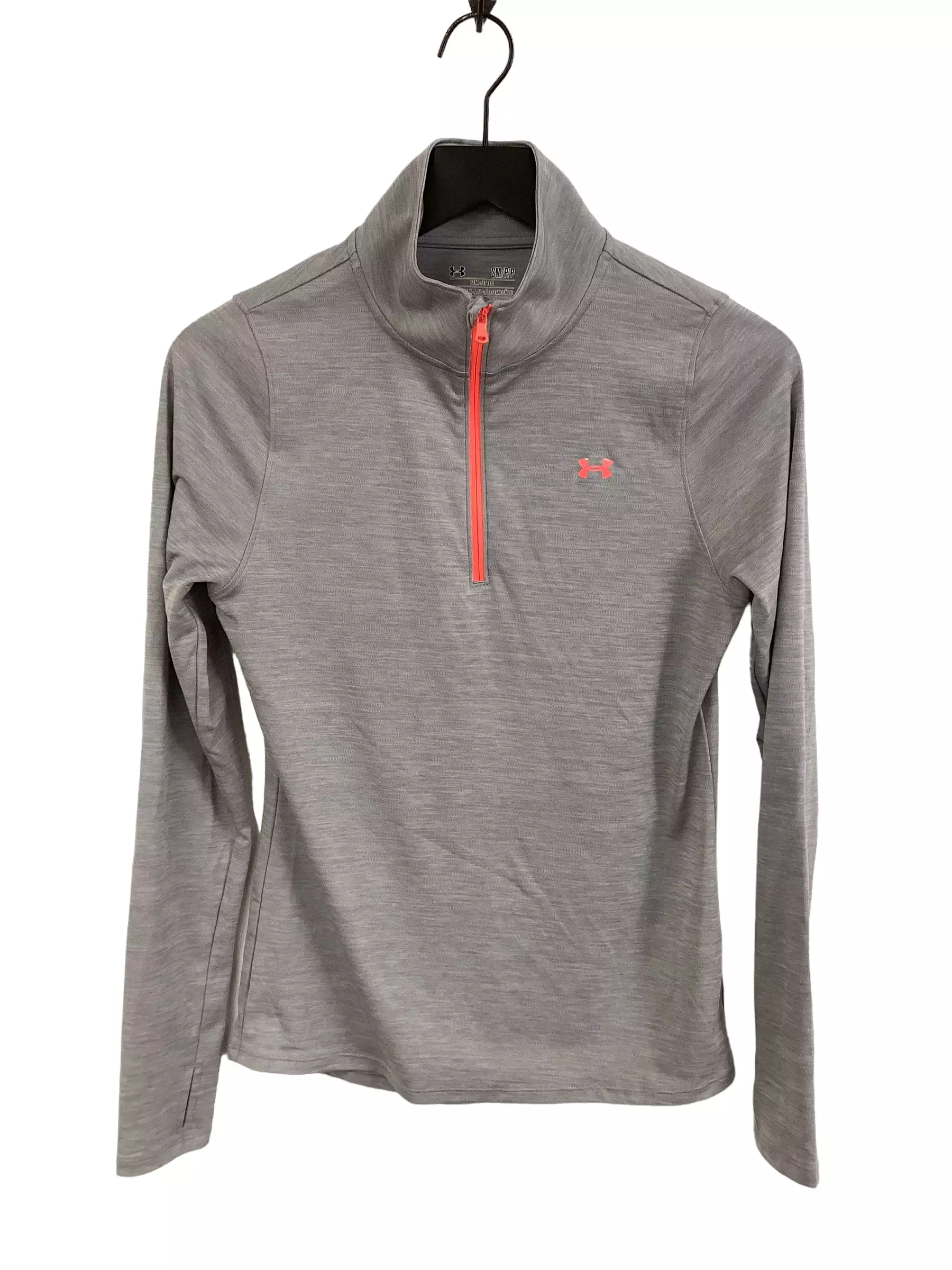 Athletic Top Long Sleeve Collar By Under Armour  Size: S