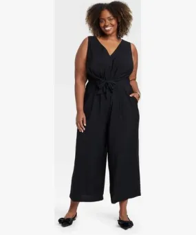 Ava & Viv Women's Straight Leg Maxi Jumpsuit