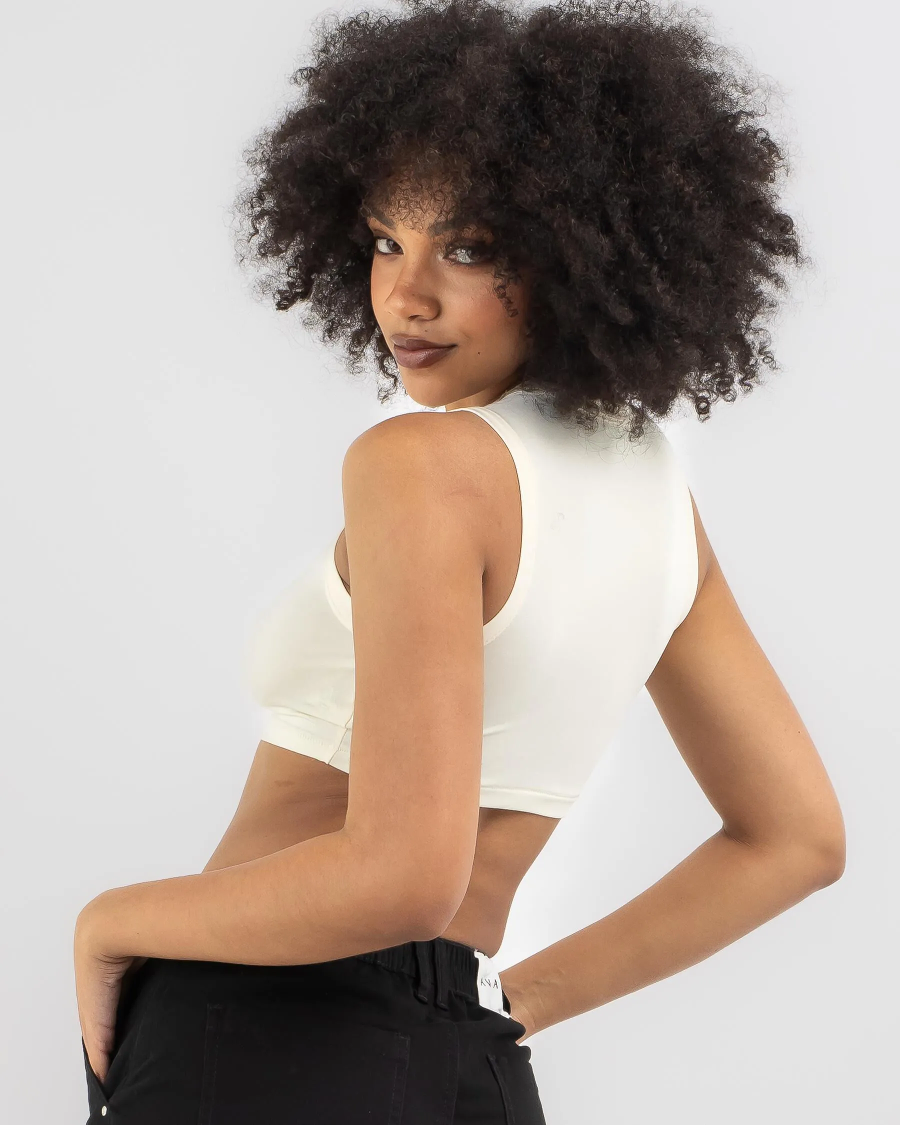 Ava And Ever Chicago High Neck Crop Top