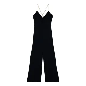 BA&SH Fifia Chain Strap Jumpsuit - Black