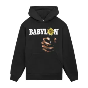 Babylon Daisy Hoodie - Black