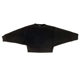 Balloon Sleeve Sweater - Black