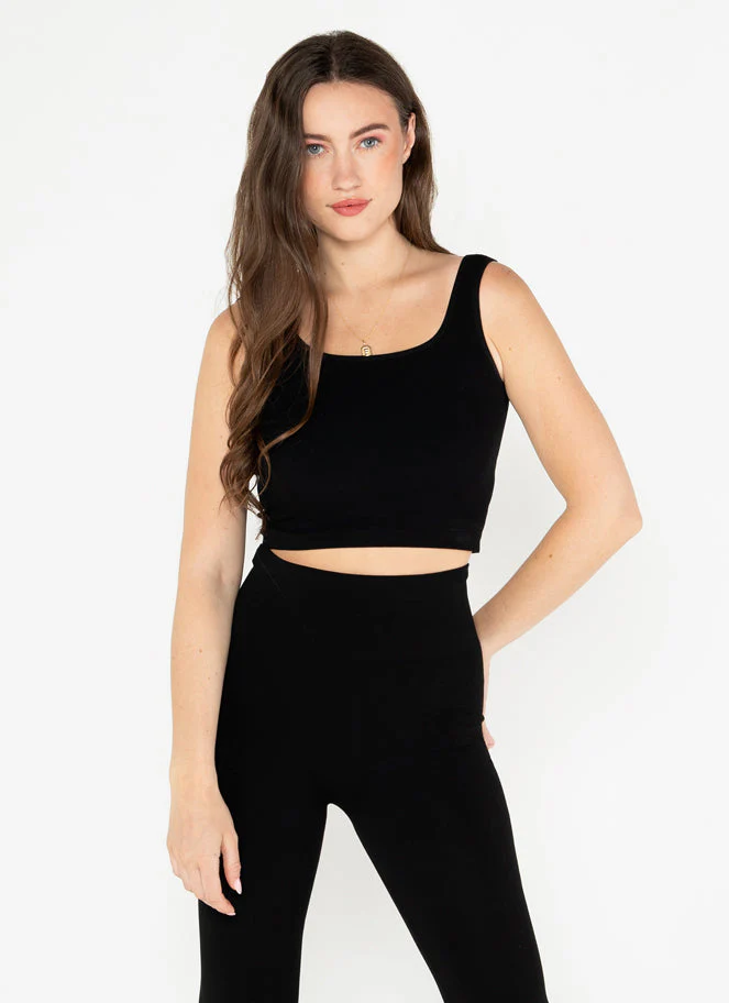 Bamboo Square Neck Crop