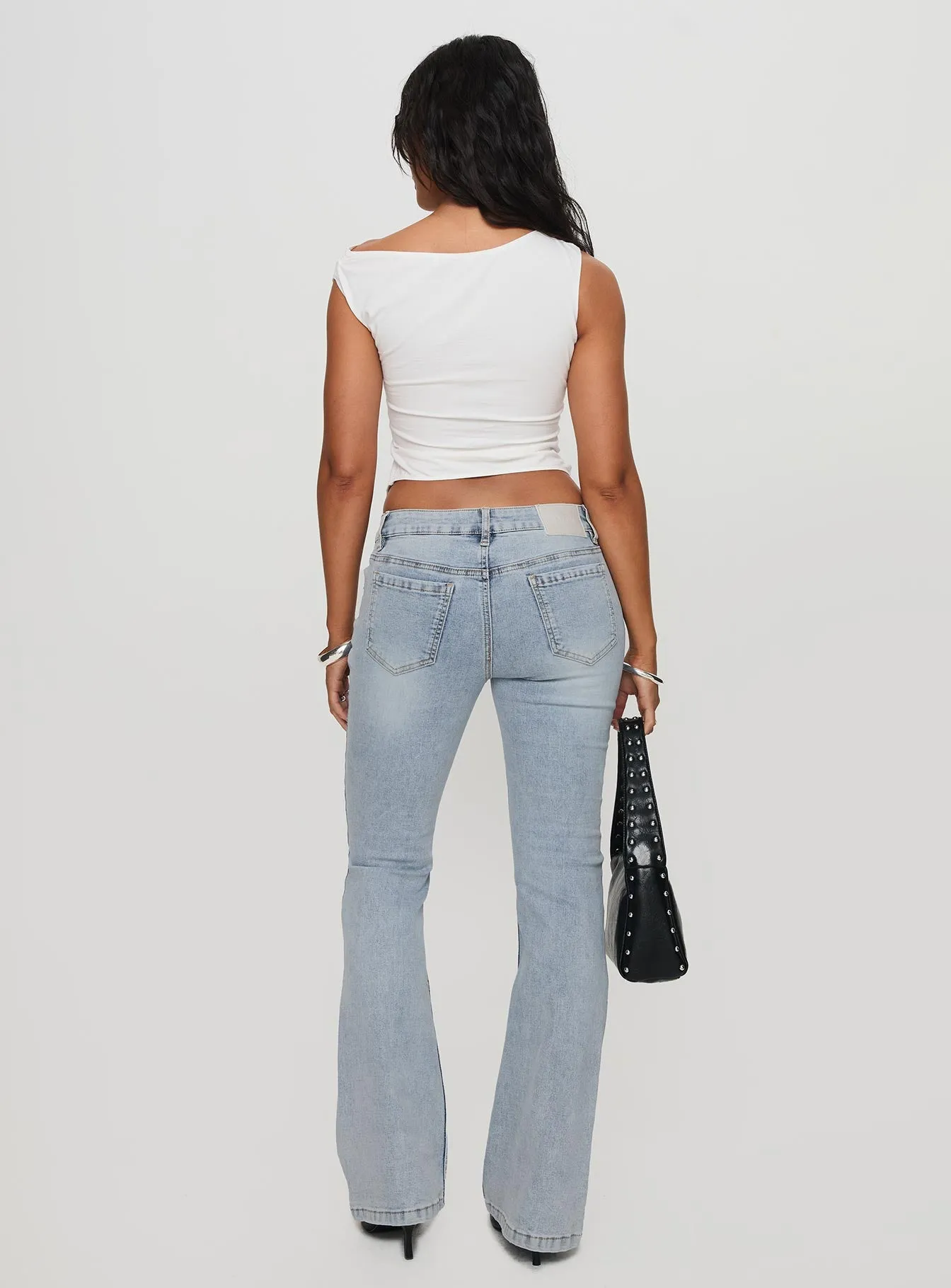 Bethany Bootleg Low Rise Jeans Light Wash