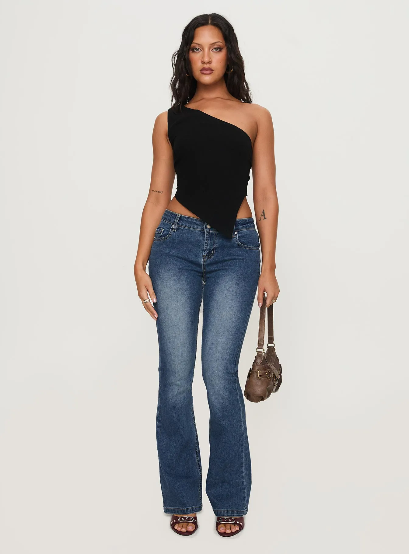 Bethany Bootleg Low Rise Jeans Mid Wash