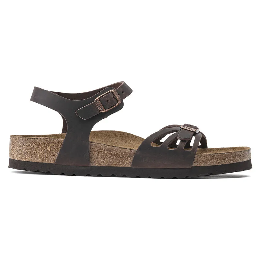 Birkenstock Womens Bali Backstrap Soft Footbed Sandal- Habana Oiled Leather