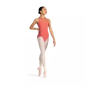 Bloch Ladies Peach Cassia High Neck Open Back Leotard