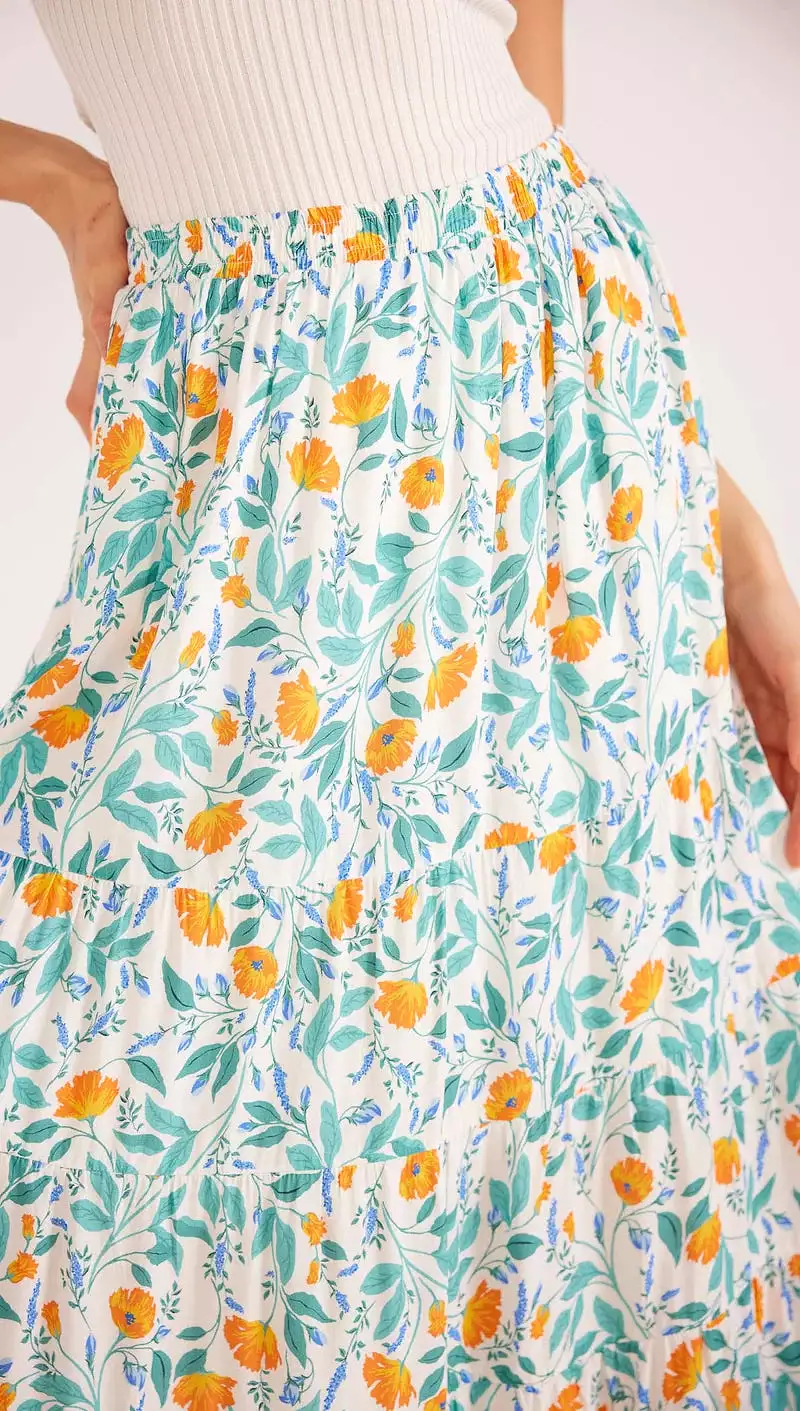 Bonnie Maxi Skirt - Garden Vine