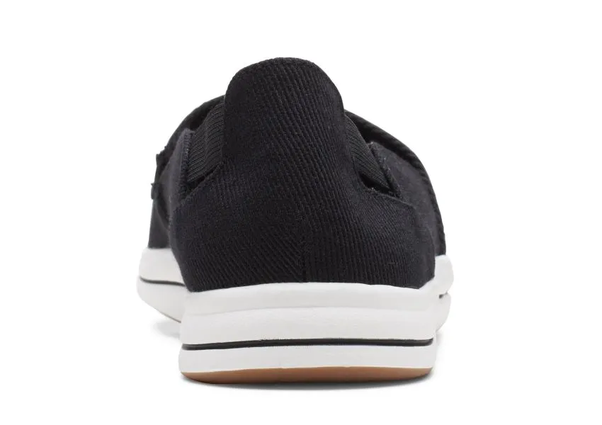 Breeze Step Black Slip-On Canvas Sneaker