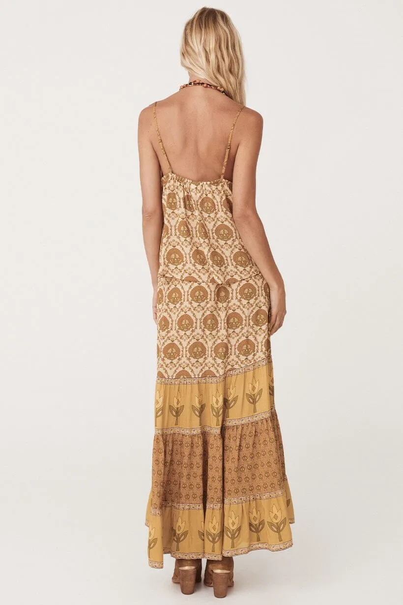 Chteau Maxi Skirt | Champagne