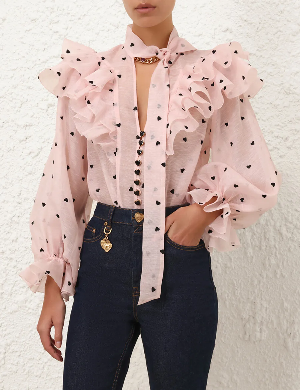 Crush Embroidered Blouse