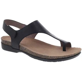 Dansko Reece Sandal Black Waxy Burnished (Women's)