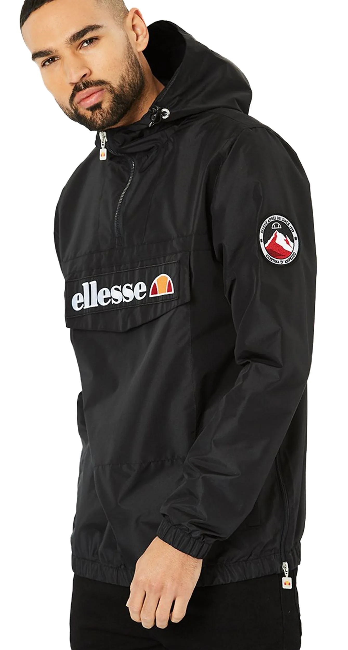 Ellesse Mont 2 Overhead Anorak Jacket Anthracite