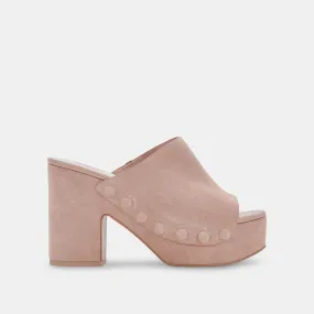 EMOL Heels Blush Suede | Blush Suede Chunky Heel Sandals– Dolce Vita 6836976910402