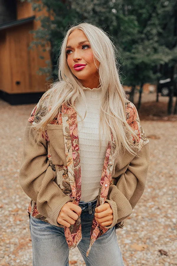 Fall Sentiments Floral Jacket