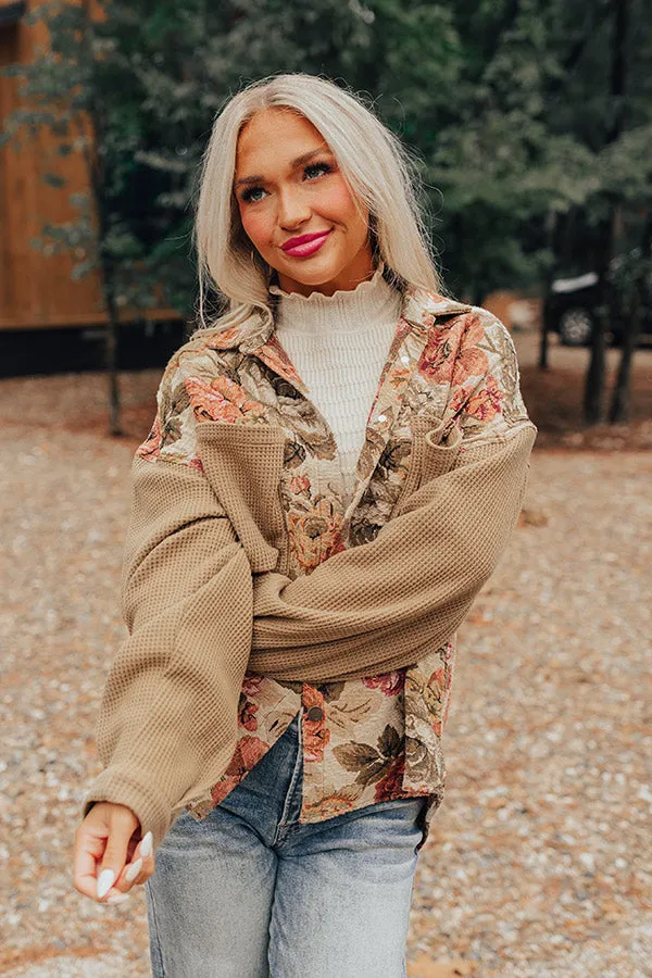 Fall Sentiments Floral Jacket