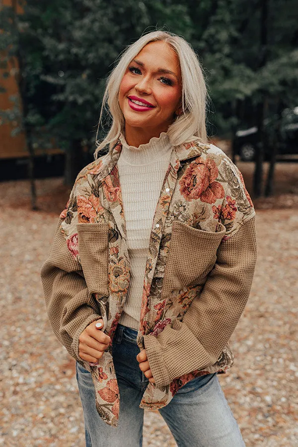 Fall Sentiments Floral Jacket