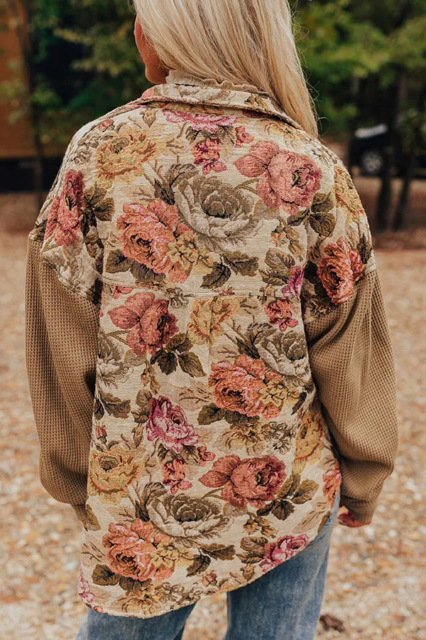 Fall Sentiments Floral Jacket