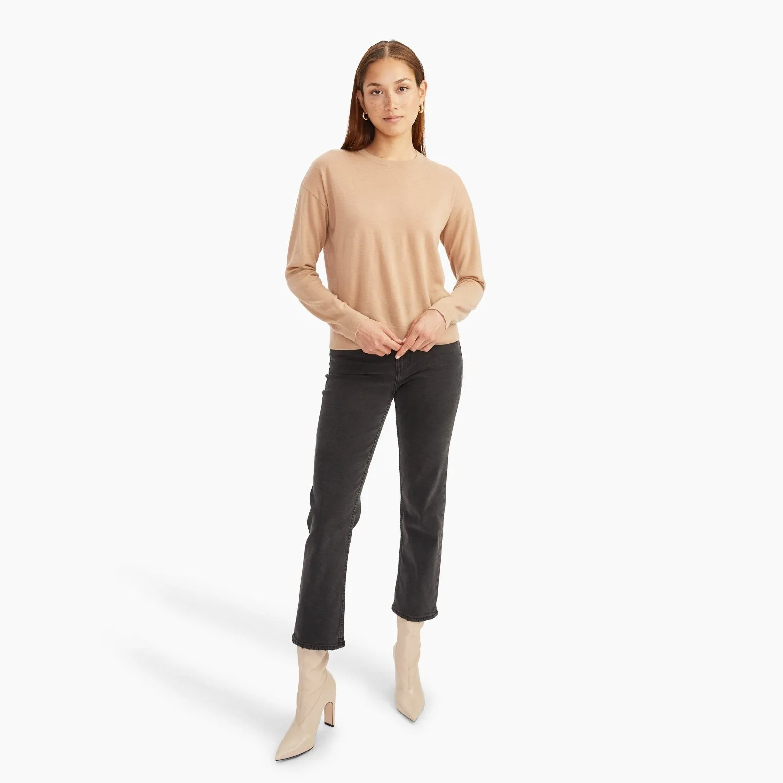 Fancy Cashmere Crewneck Sweater