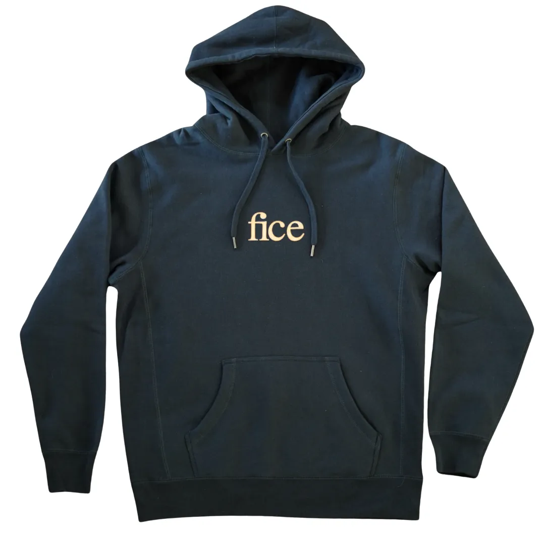 FICE Premium Heavyweight Hoodie - Navy Blue/Almond Milk