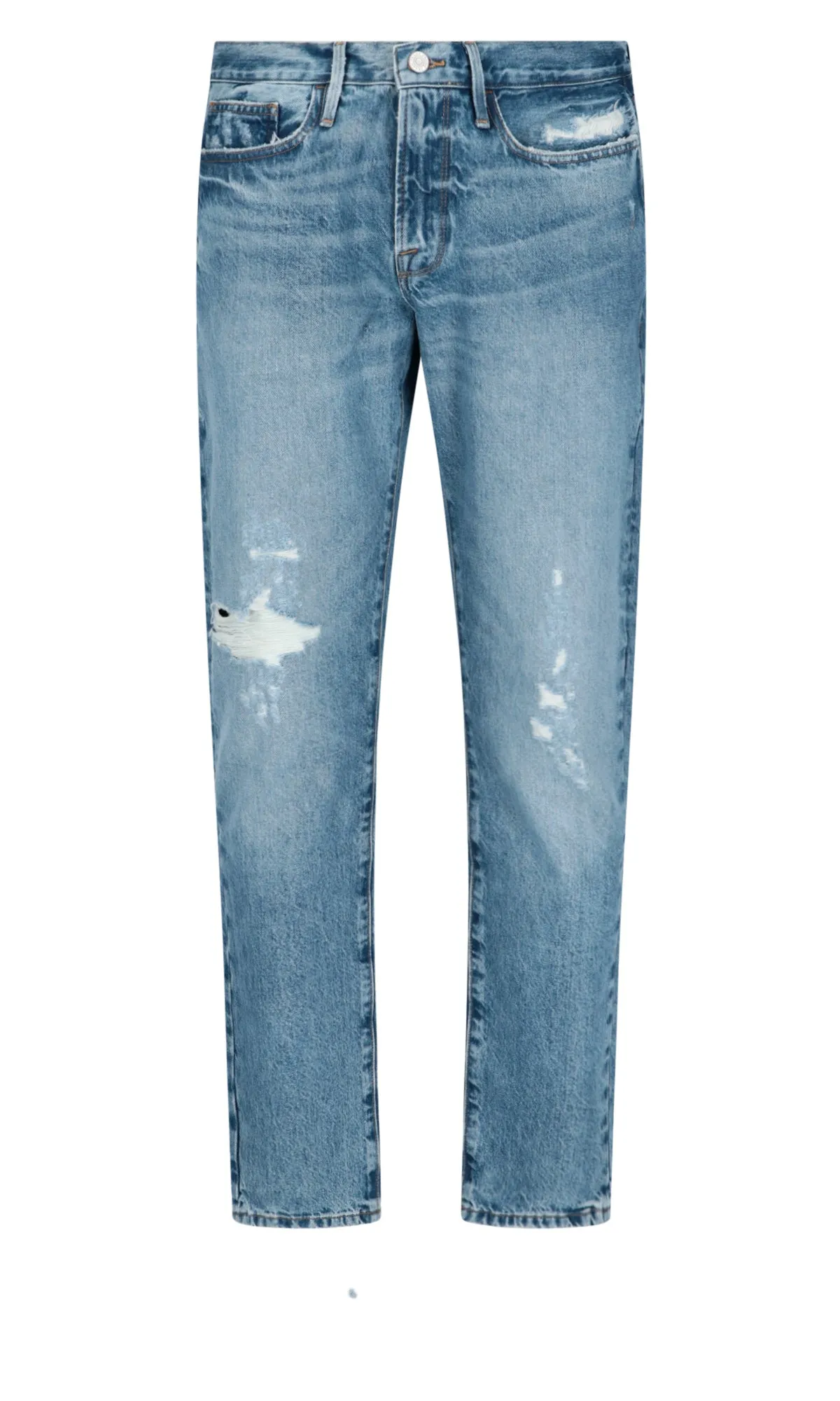 Frame Slim-Cut Distressed Jeans