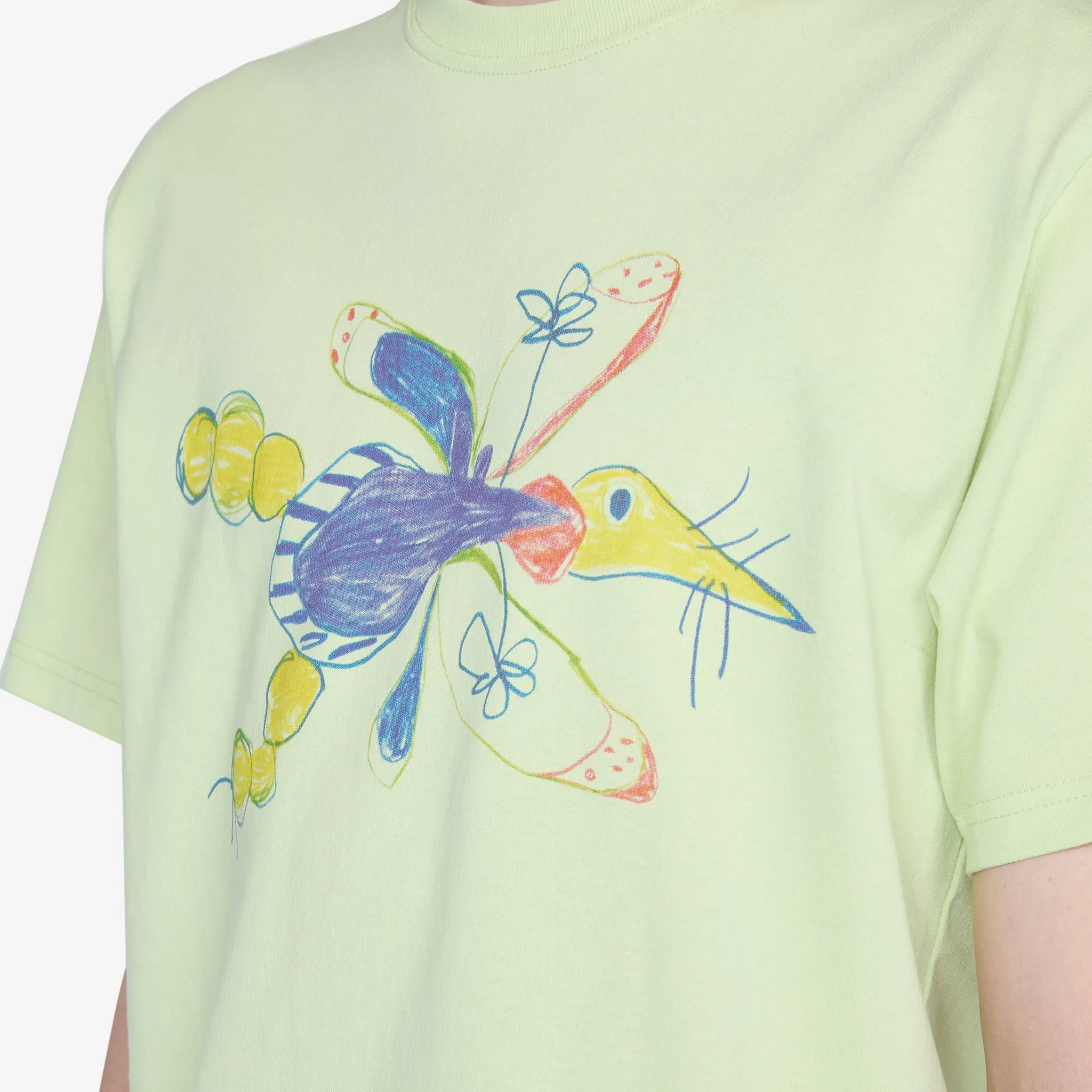 Gentle Short Sleeve T-Shirt Pistachio Dragonfly