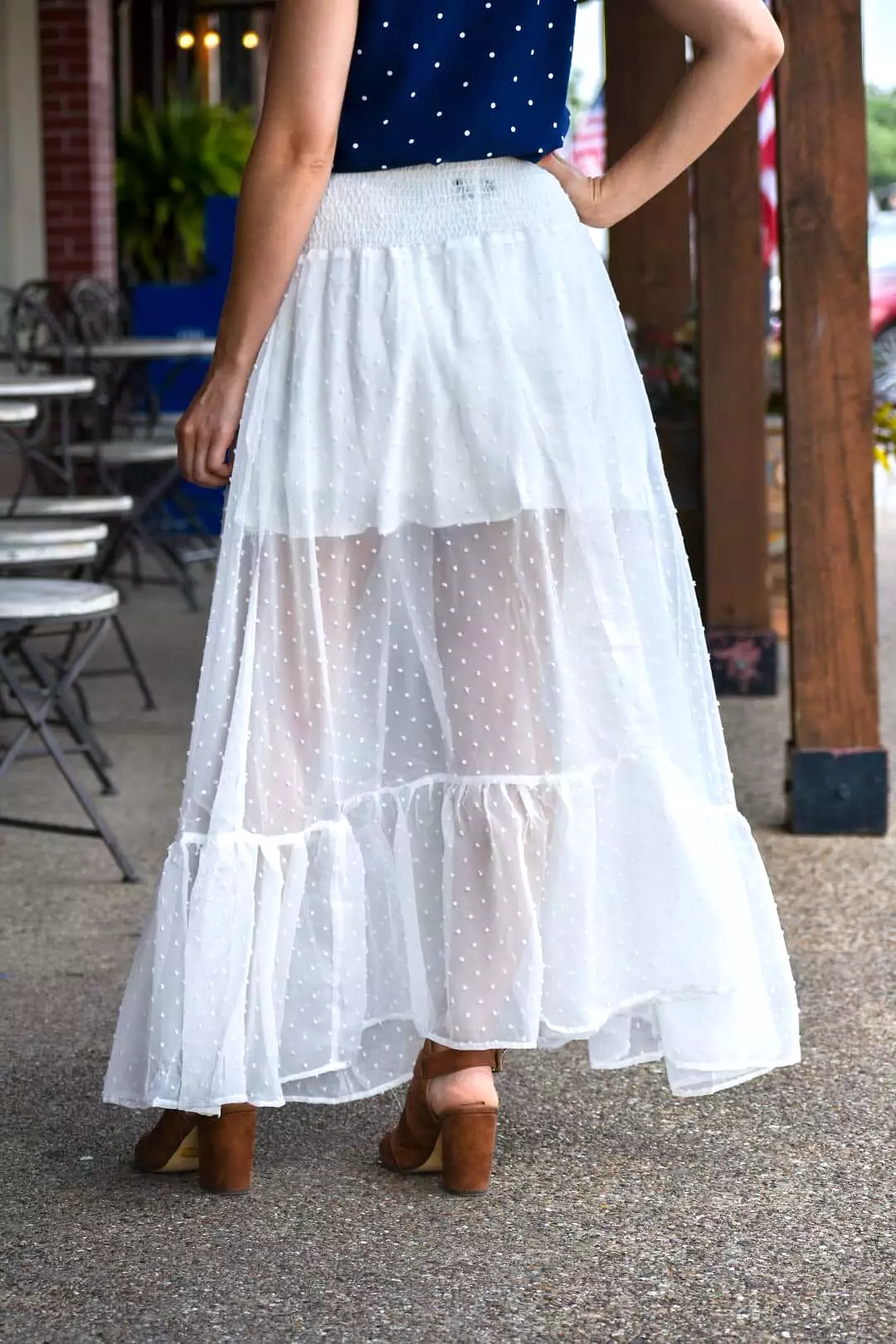 Holy Spirit White Maxi Skirt