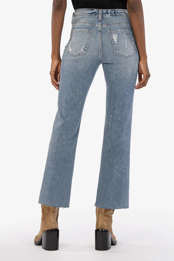 KUT Kelsey Ankle Flare Jeans