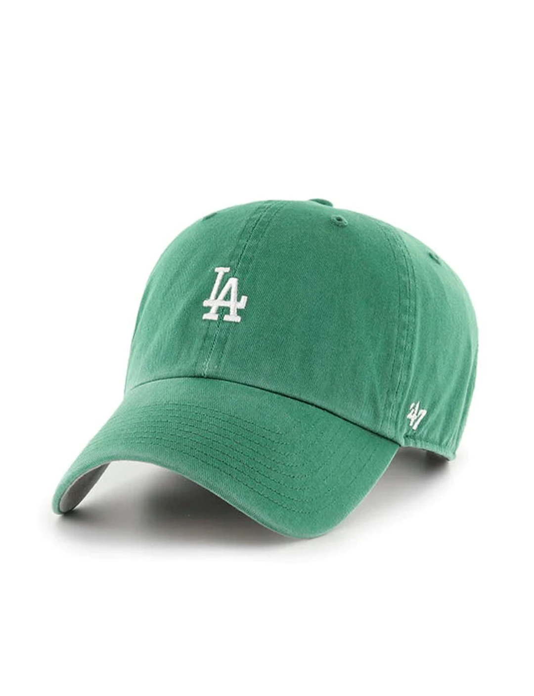 LA Dodgers Base Runner Basic Ball Cap, Kelly/White