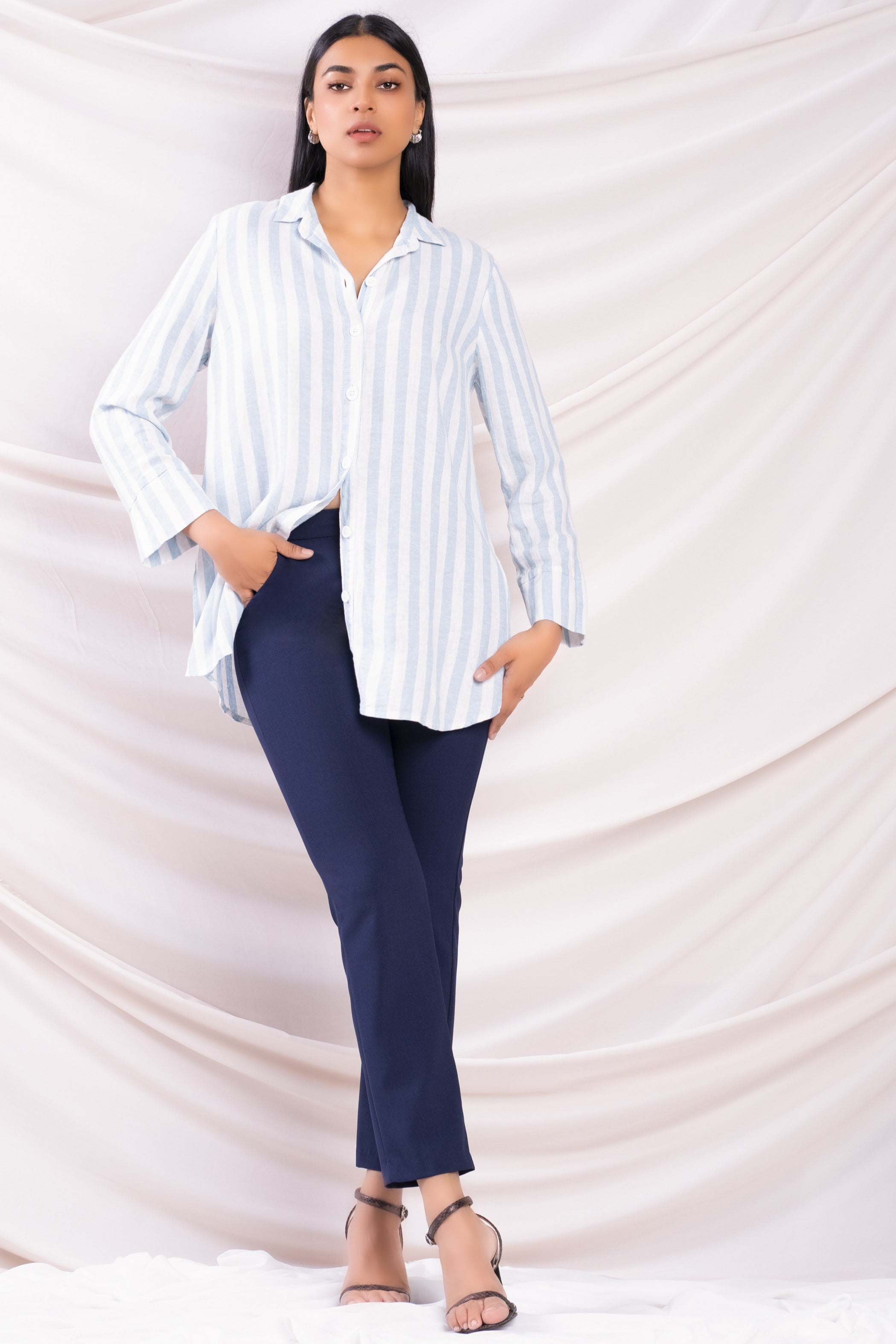 Light Blue Stripe Shirt