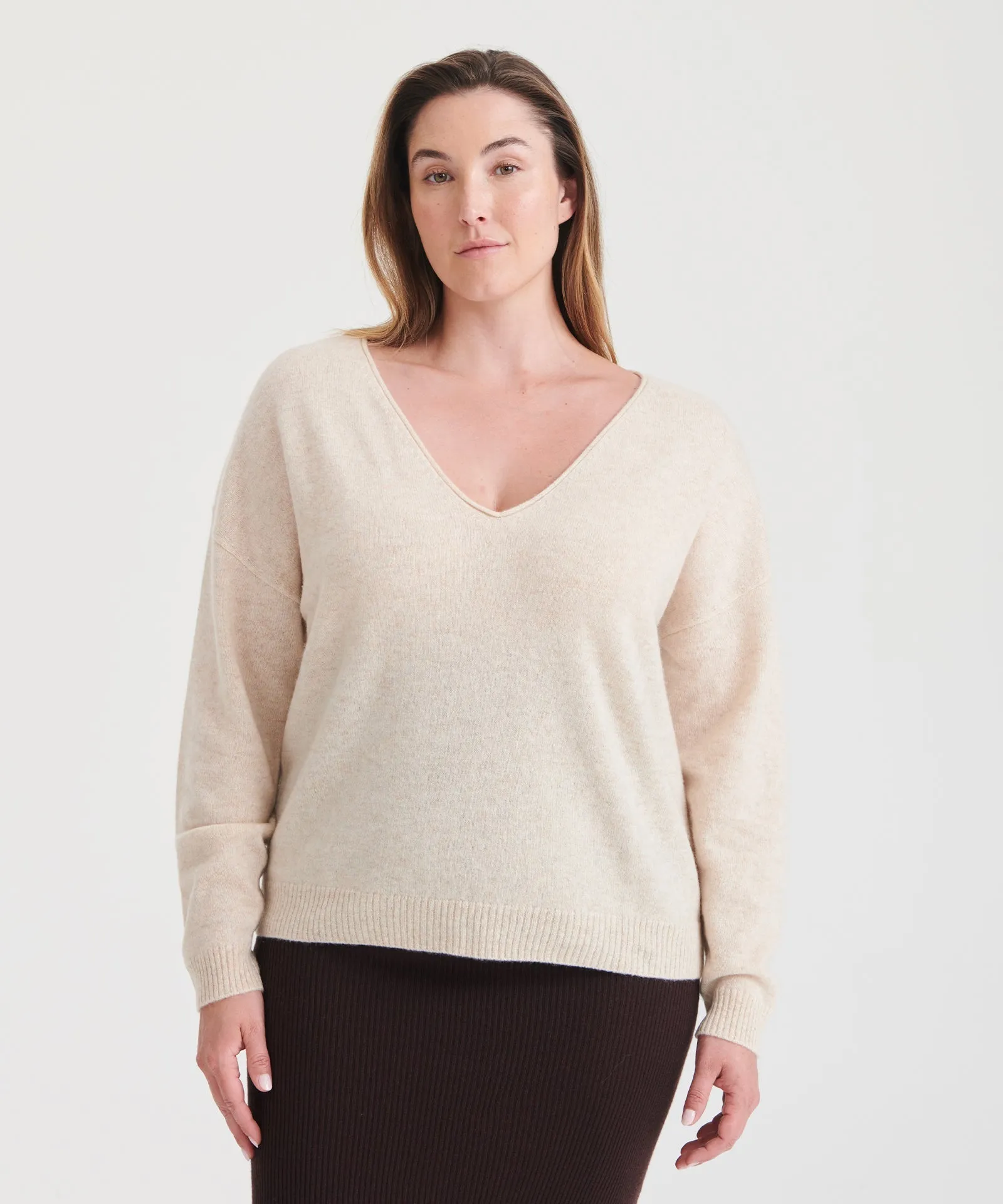 Lightweight Cashmere V-Neck Sweater