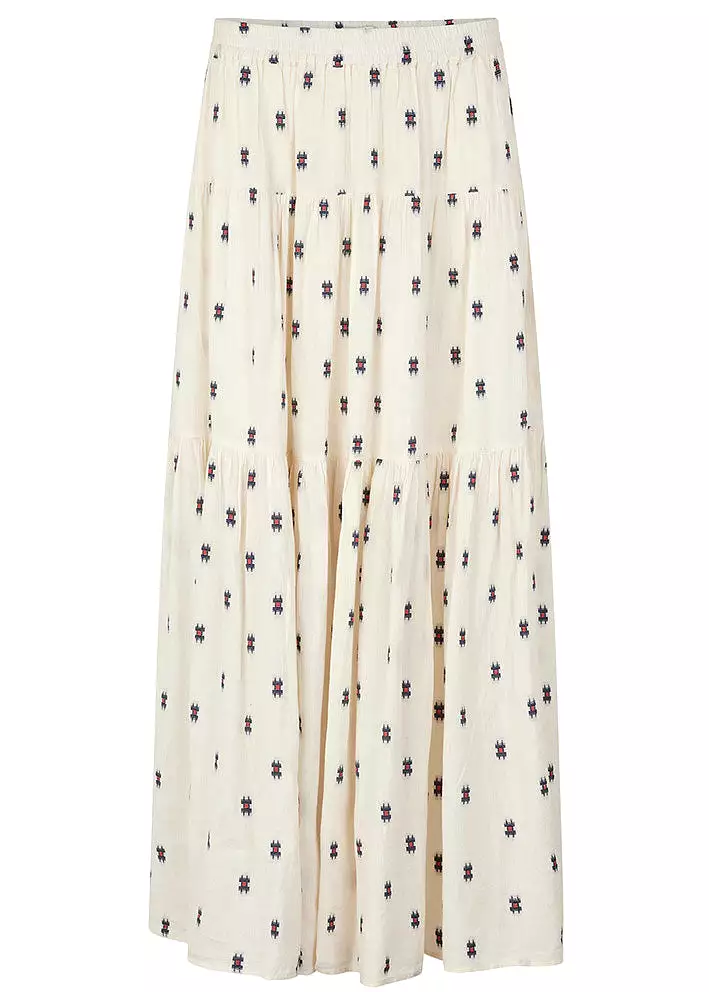 Lollys Laundry Sunset Maxi Skirt - Nederdel - Creme