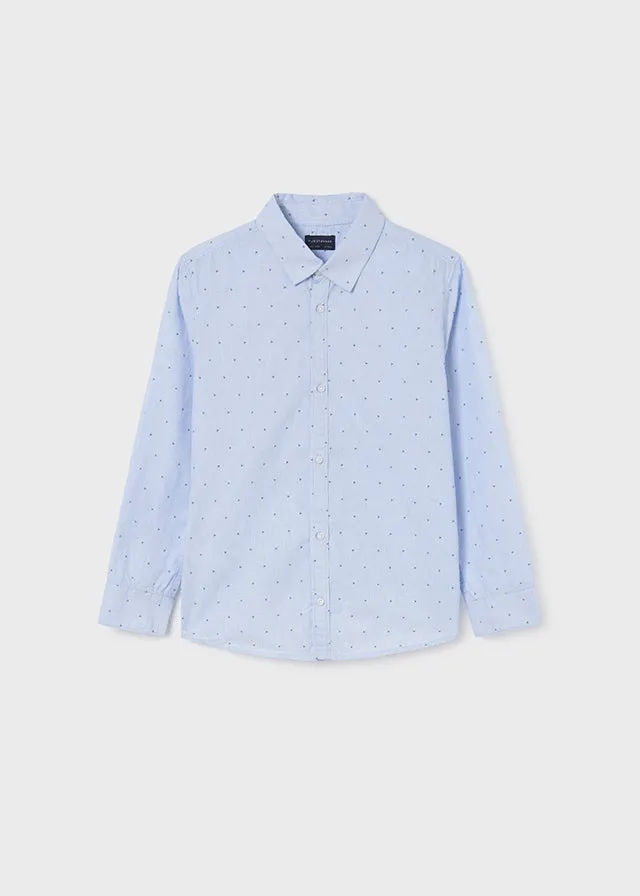 Mayoral L/s shirt for teen boy - Sky