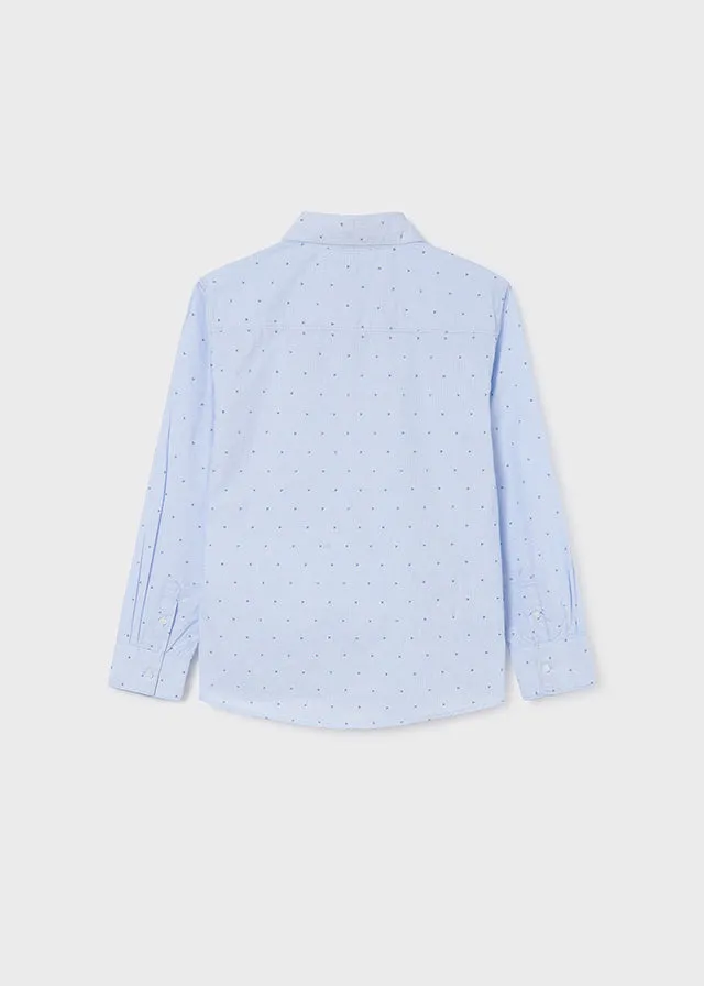 Mayoral L/s shirt for teen boy - Sky