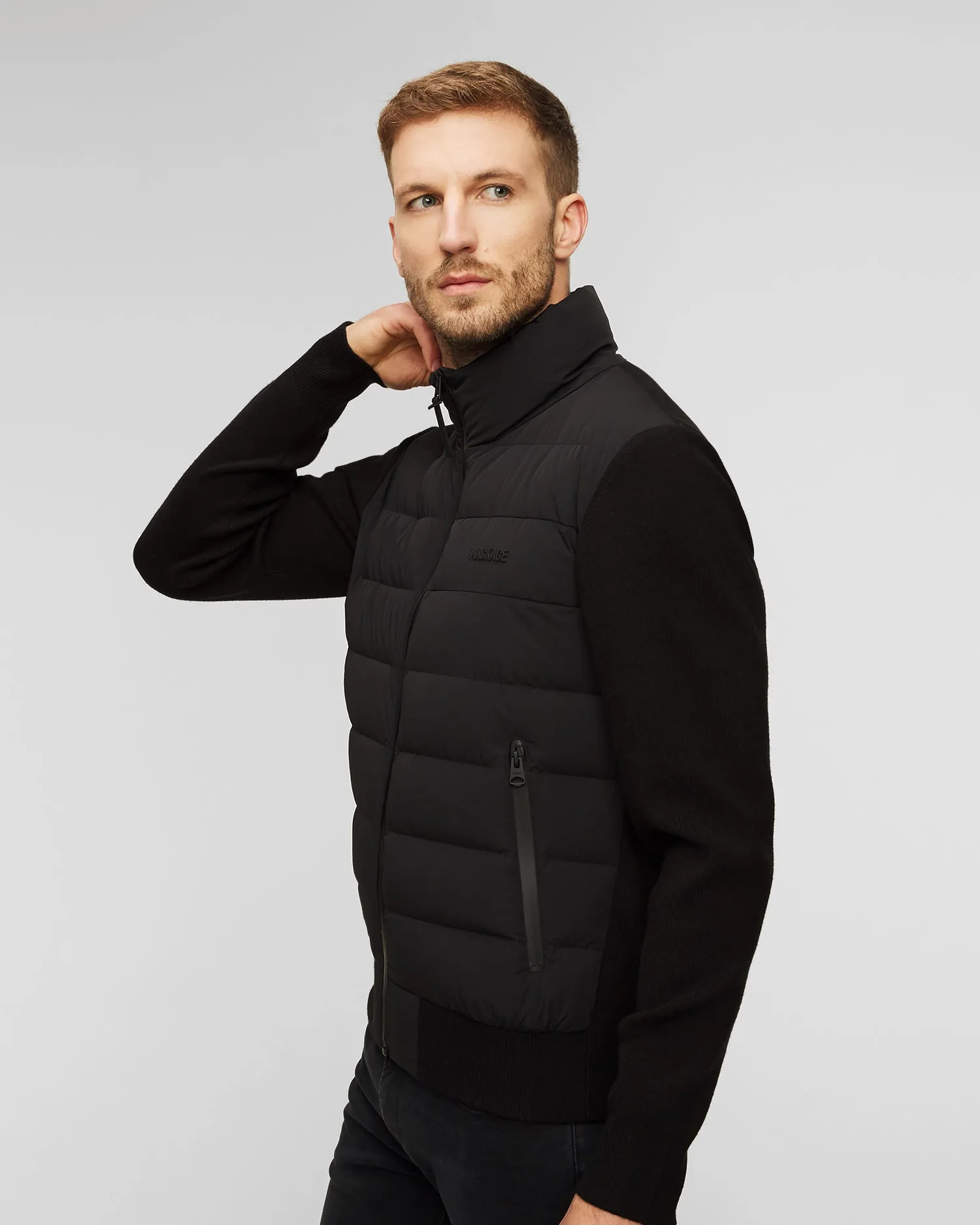 Men's black hybrid jacket Mackage Haney-City p002575-1