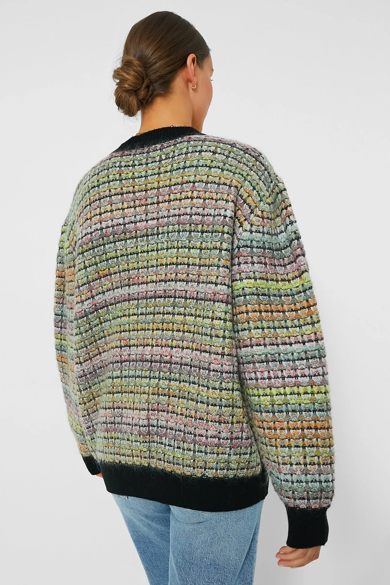 Multicolored Tweed Cardigan