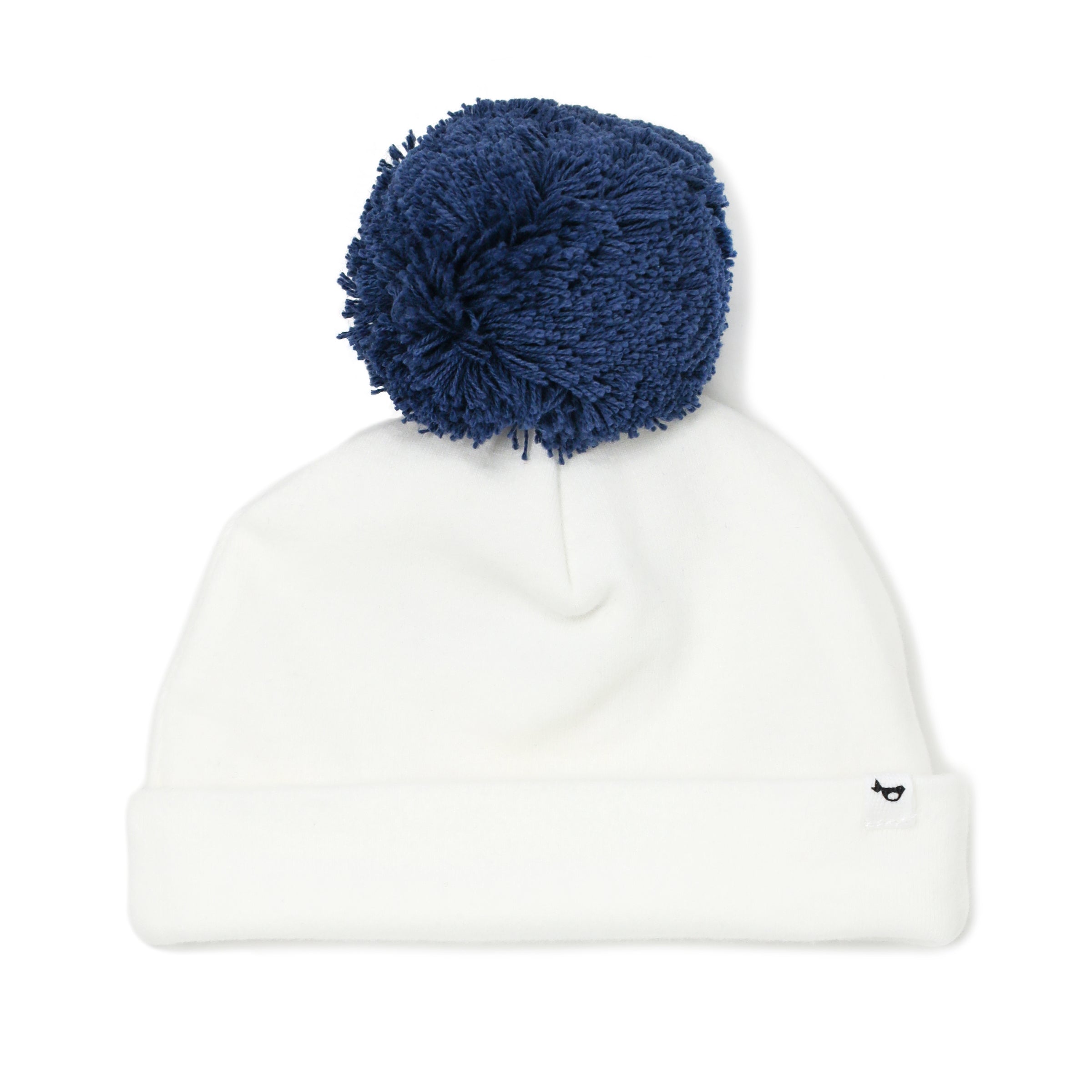 oh baby! Denim Pom Hat - Cream