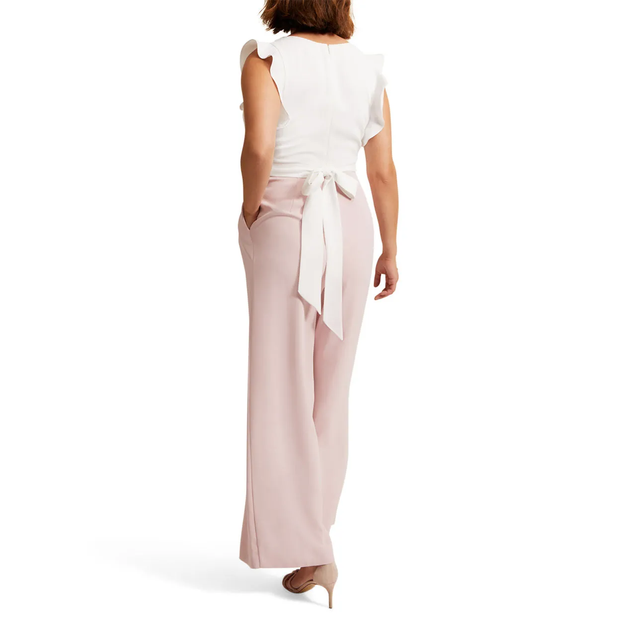 PHASE EIGHT Ayla Ruffle Jumpsuit - Pink