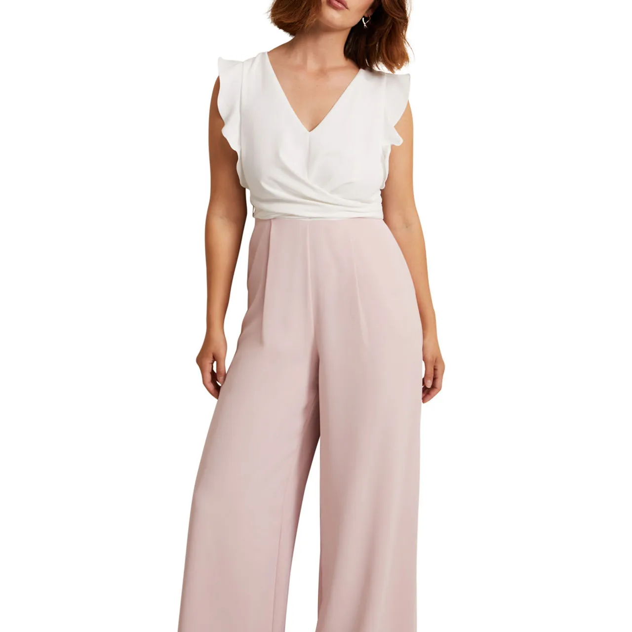 PHASE EIGHT Ayla Ruffle Jumpsuit - Pink