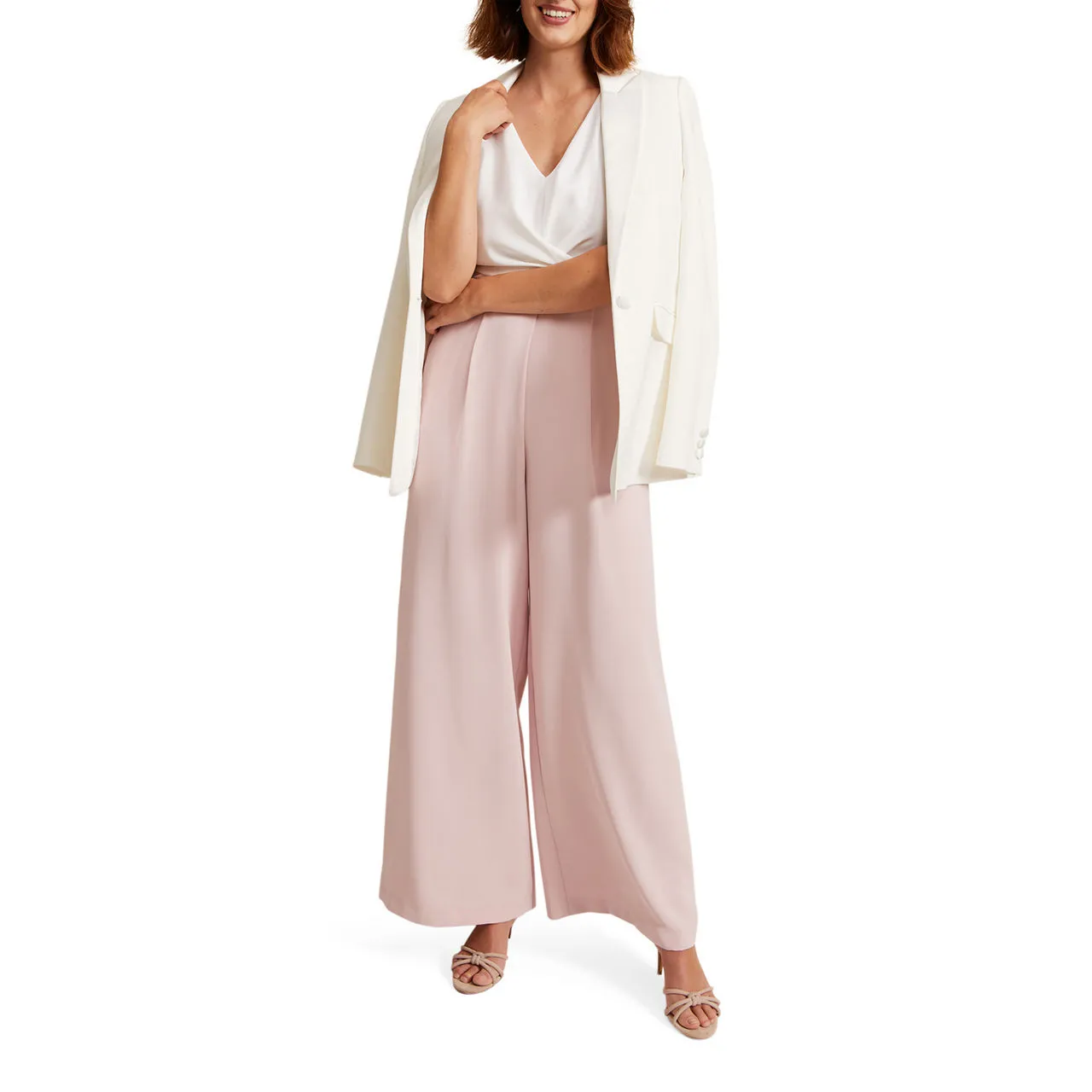 PHASE EIGHT Ayla Ruffle Jumpsuit - Pink