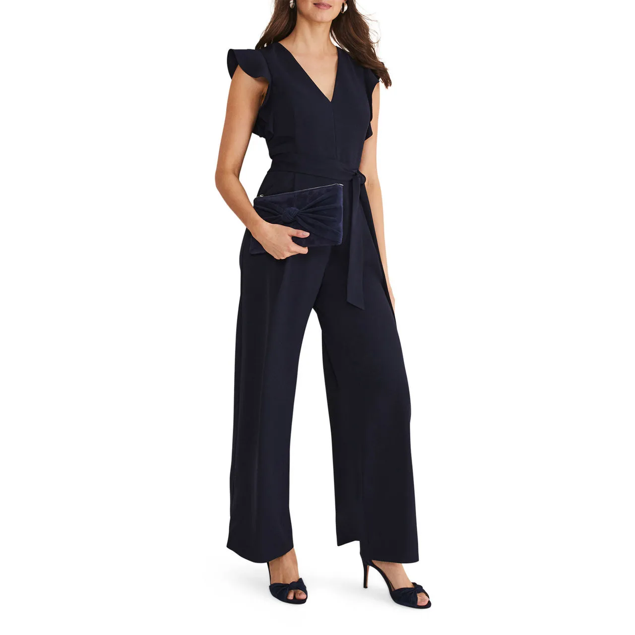 PHASE EIGHT Kallie Frill Jumpsuit - Blue