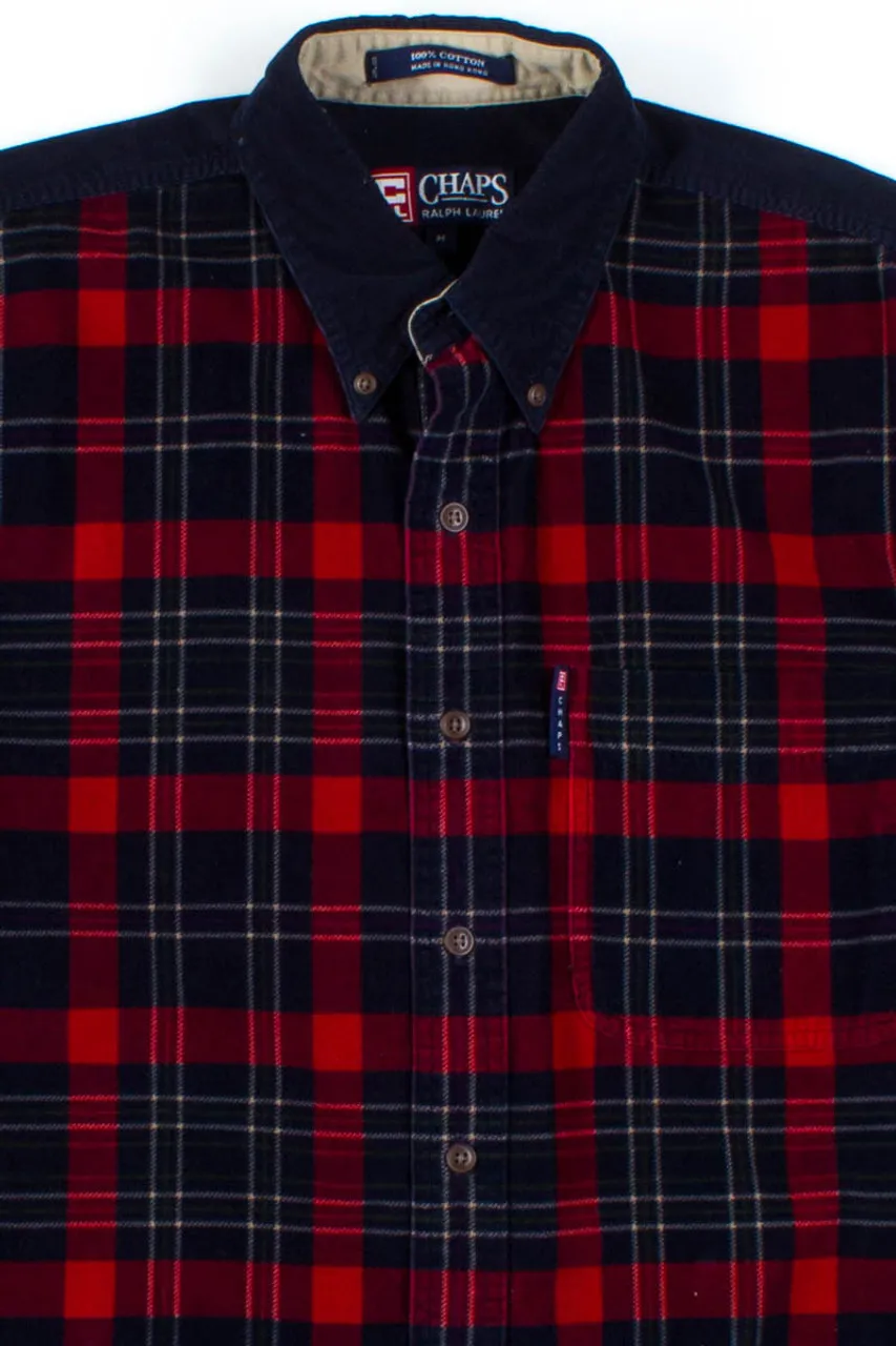 Plaid Front Button Up Shirt