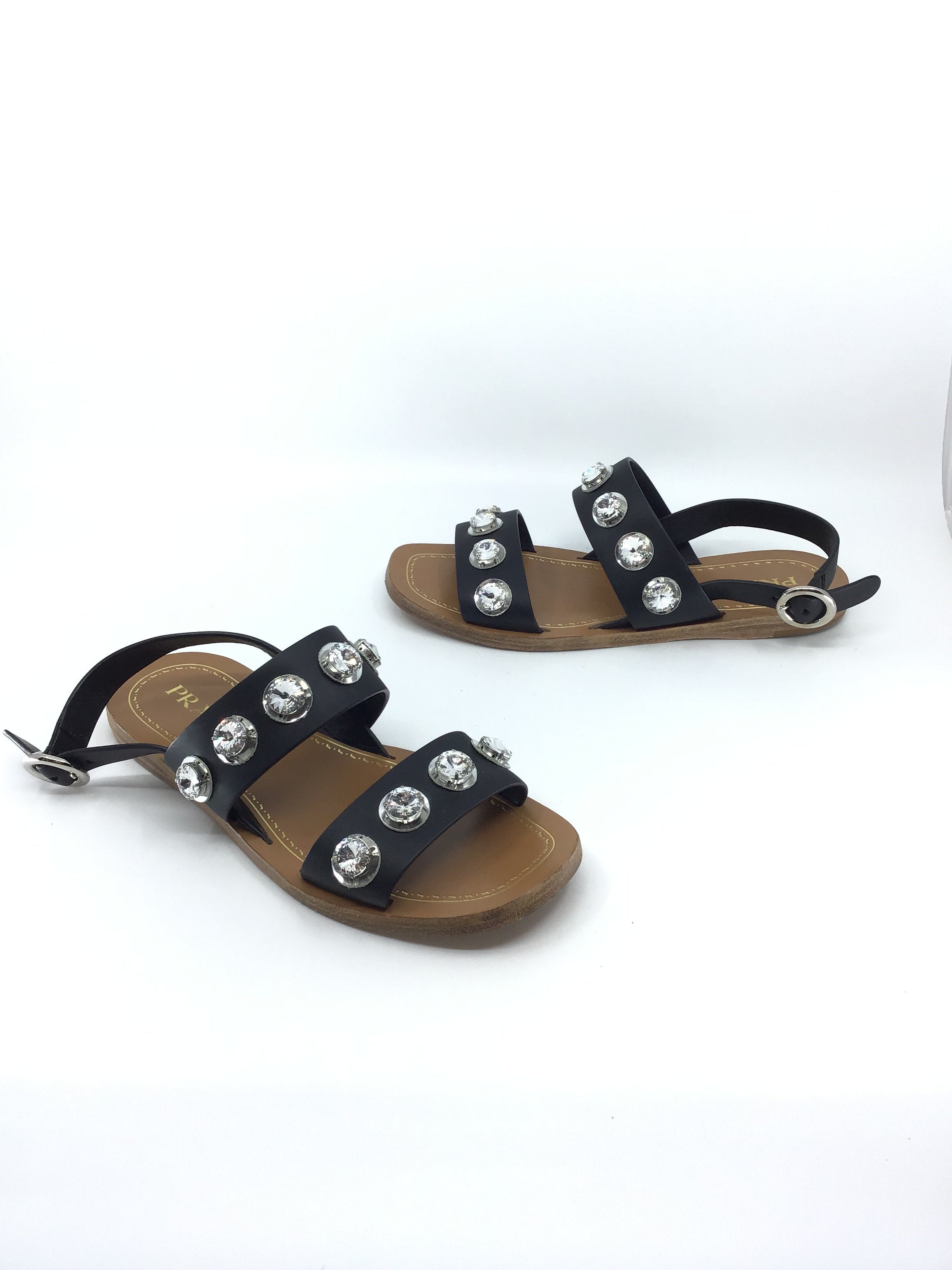 Prada Rhinestone Sandals